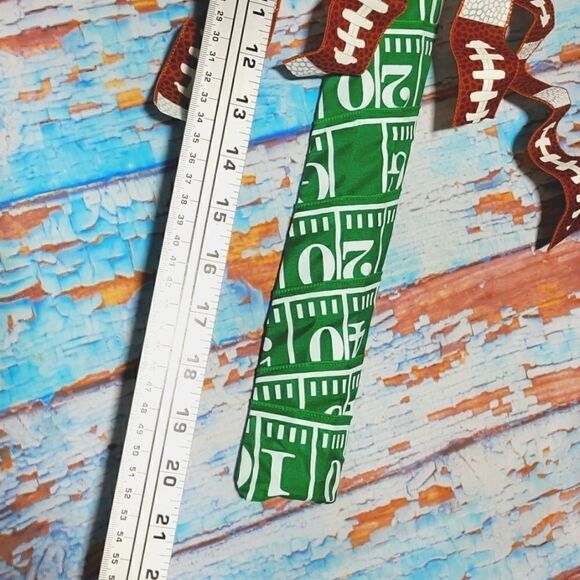 Football Candy Cane Wreath Winter Christmas Wreath - Picture 2 of 9